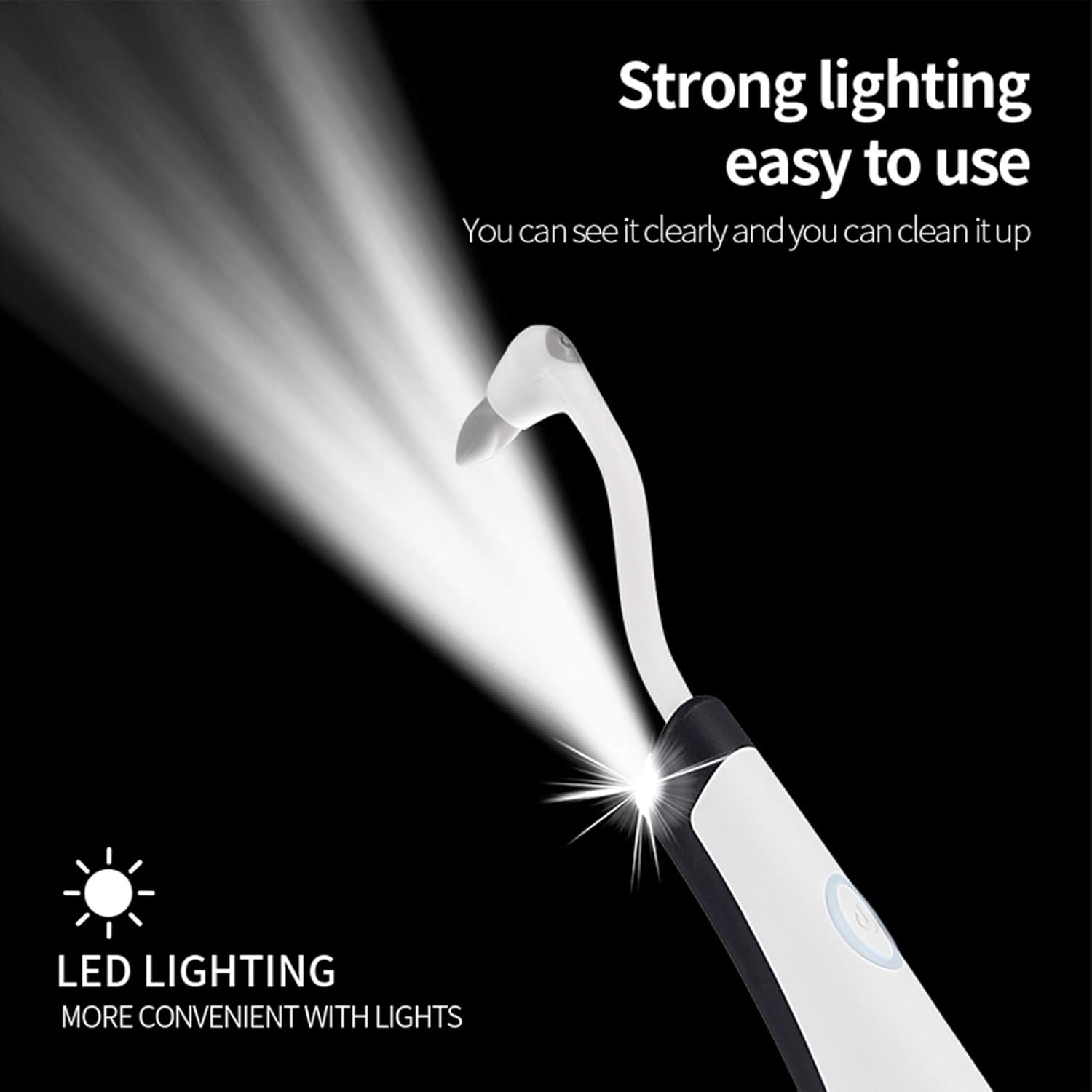 【2021 NEW version】7 Heads x 5-Modes HIGH-frequency Power Dental Flosser, Tooth Tartar Scraper, Dental Stains Remover, Tooth Cleaning tool, Battery operated with Portable for Travel & Home, Fipponi /GY : Beauty & Personal Care