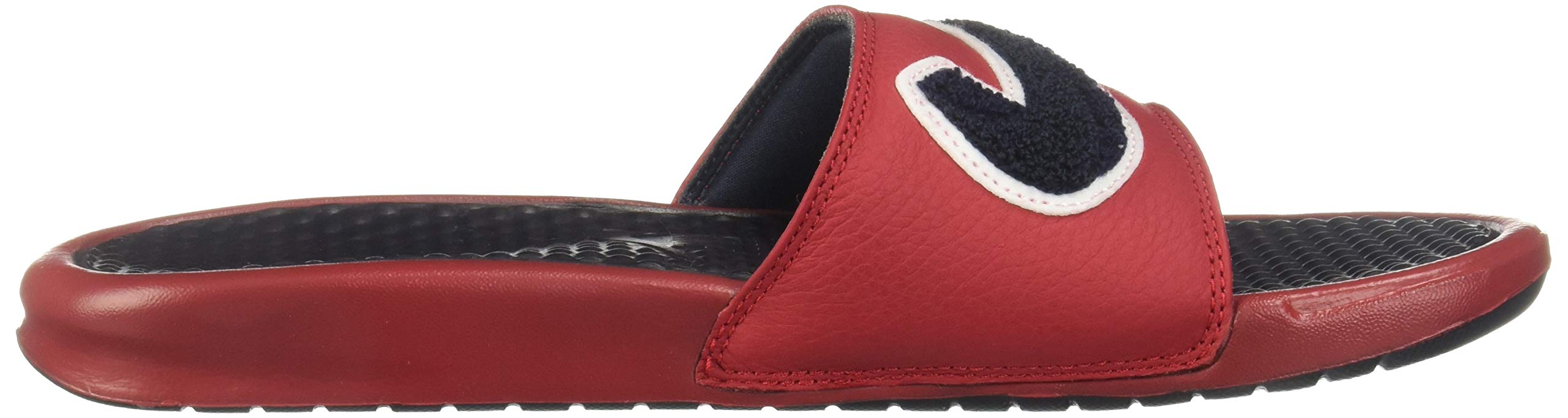 Nike Benassi JDI Chenille Men's Slide Gym Red/Obsidian/White ao2805-600 (8 D(M) US)