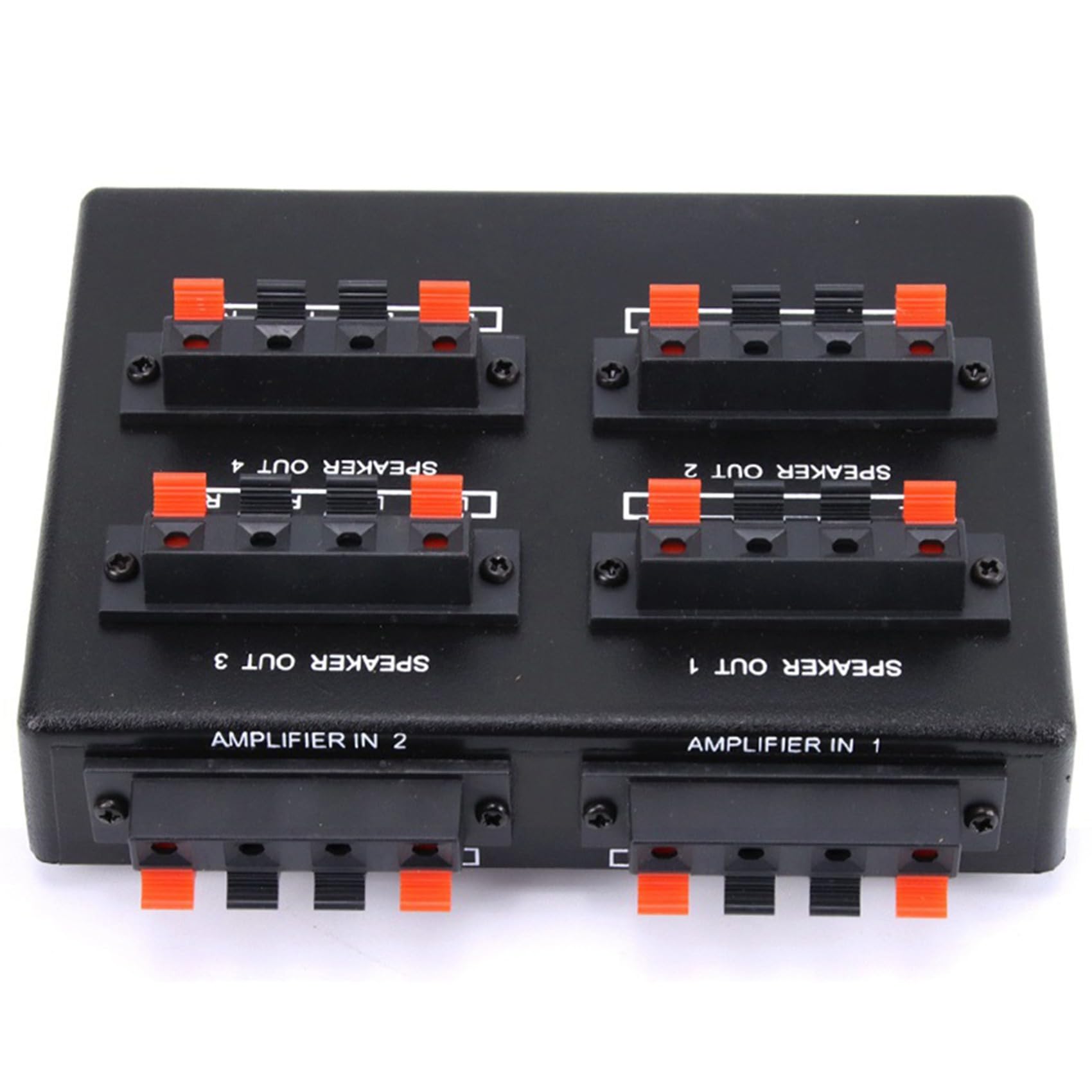 2 interruttori audio stereo SP-24 Mini 2 in 4 -OUT, commutatore amplificatore, splitter altoparlante