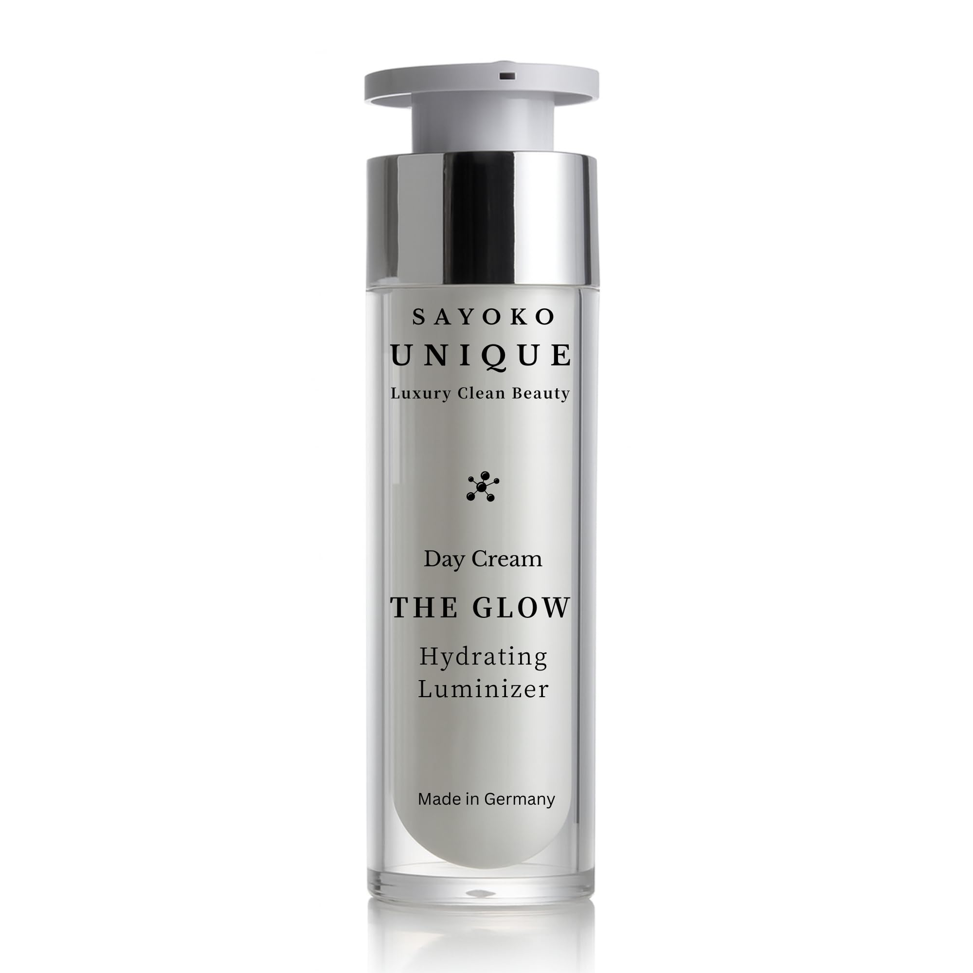 The Glow Hydrating Luminizer - Crema facial vegana con aloe vera y baquuchiol - Hidratación y brillo para piel seca - Cuidado de día Clean Beauty, cosmética natural
