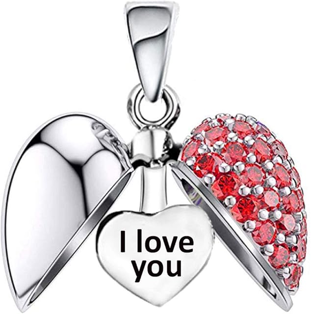 I Love You Heart Charm S925 Sterling Silver - Gift boxed