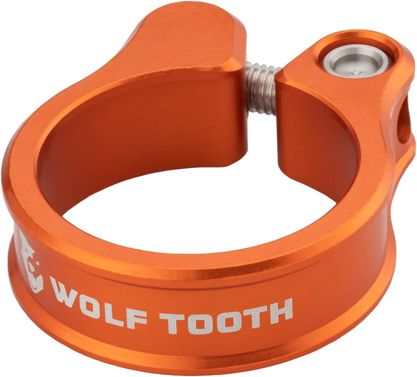 Seat Post Clamp 34.9mm | Orange | Precision-Engineered Bike Seat Clamp to securely Hold Your seat Post - Lightweight 6061 Aluminium Bike Seat Post Clamp