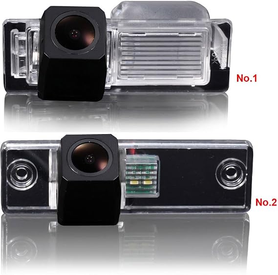 Rear View Back Up Reverse Parking Camera in License Plate Lighting Night Version (NTSC) for Saab 9-3/93/9-X/ 97X/ 9-4X /95/9-5 Chevrolet Cruze Aveo Buick Cadillac SRX/XTS/CTS (Model A Clip)