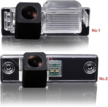 Rear View Back Up Reverse Parking Camera in License Plate Lighting Night Version (NTSC) for Saab 9-3/93/9-X/ 97X/ 9-4X /95/9-5 Chevrolet Cruze Aveo Buick Cadillac SRX/XTS/CTS (Model A Clip)