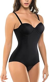 Bodysuit Shapewear for Women Tummy Control Dress Backless Bodysuit Tops Body Shaper with Built-in Bra