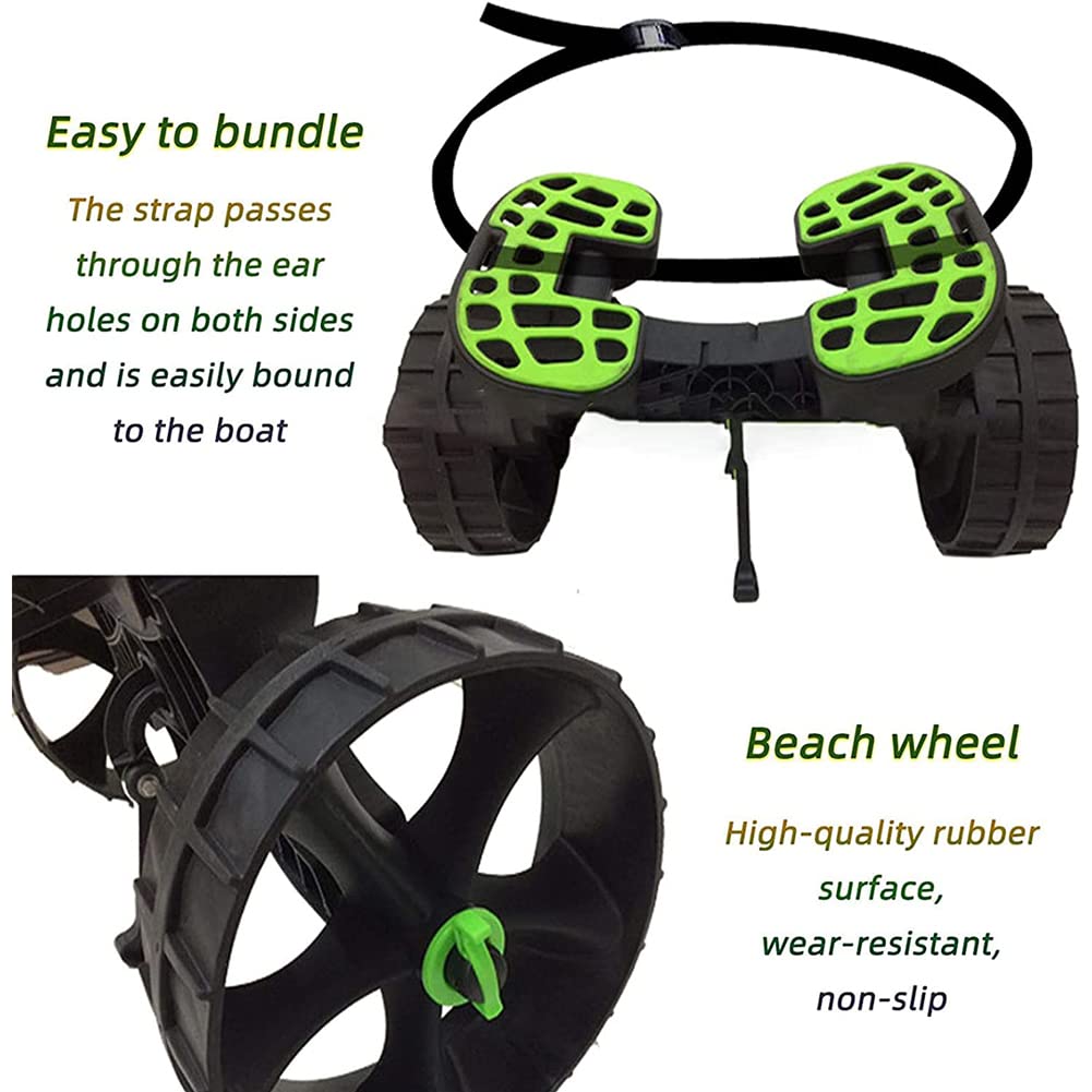 Chariot De Transport Pour Kayak Et Canoë - Largeur Réglable, Roues Increvables, Capacité 50 Kg - Stable, Pliable, Facile à Utiliser