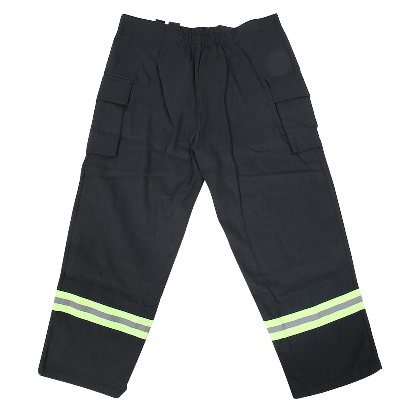 plplaaoo Abbigliamento ignifugo, riflettente, riflettente, riflettente, pantaloni protettivi per vigili del fuoco, soldati lavoratori, realizzati in tessuto di puro cotone blu