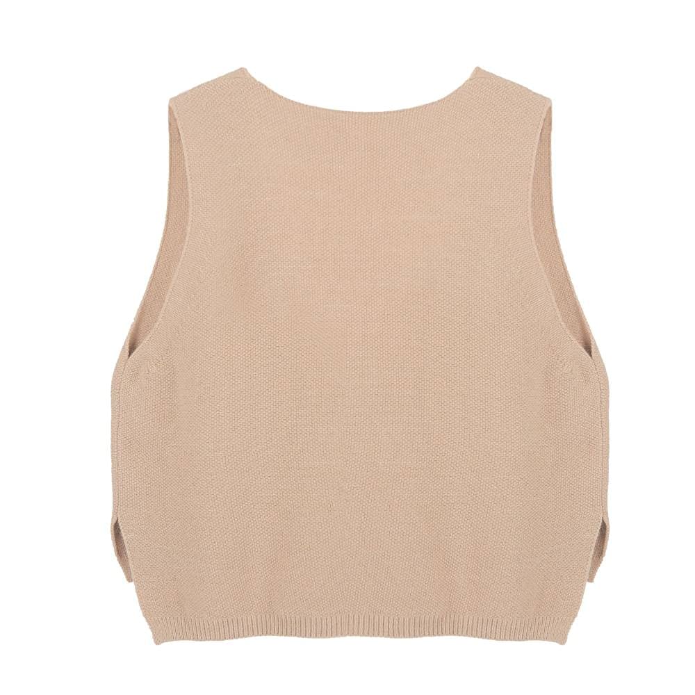 Damen Weste Aus 100 % Wolle – Ärmellose Strickweste Mit V-Ausschnitt, Lässig & Warm Für Herbst/Winter