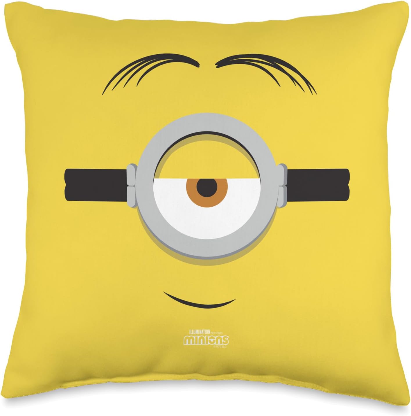 Minions Stuart Big Face Halloween Costume Throw Pillow