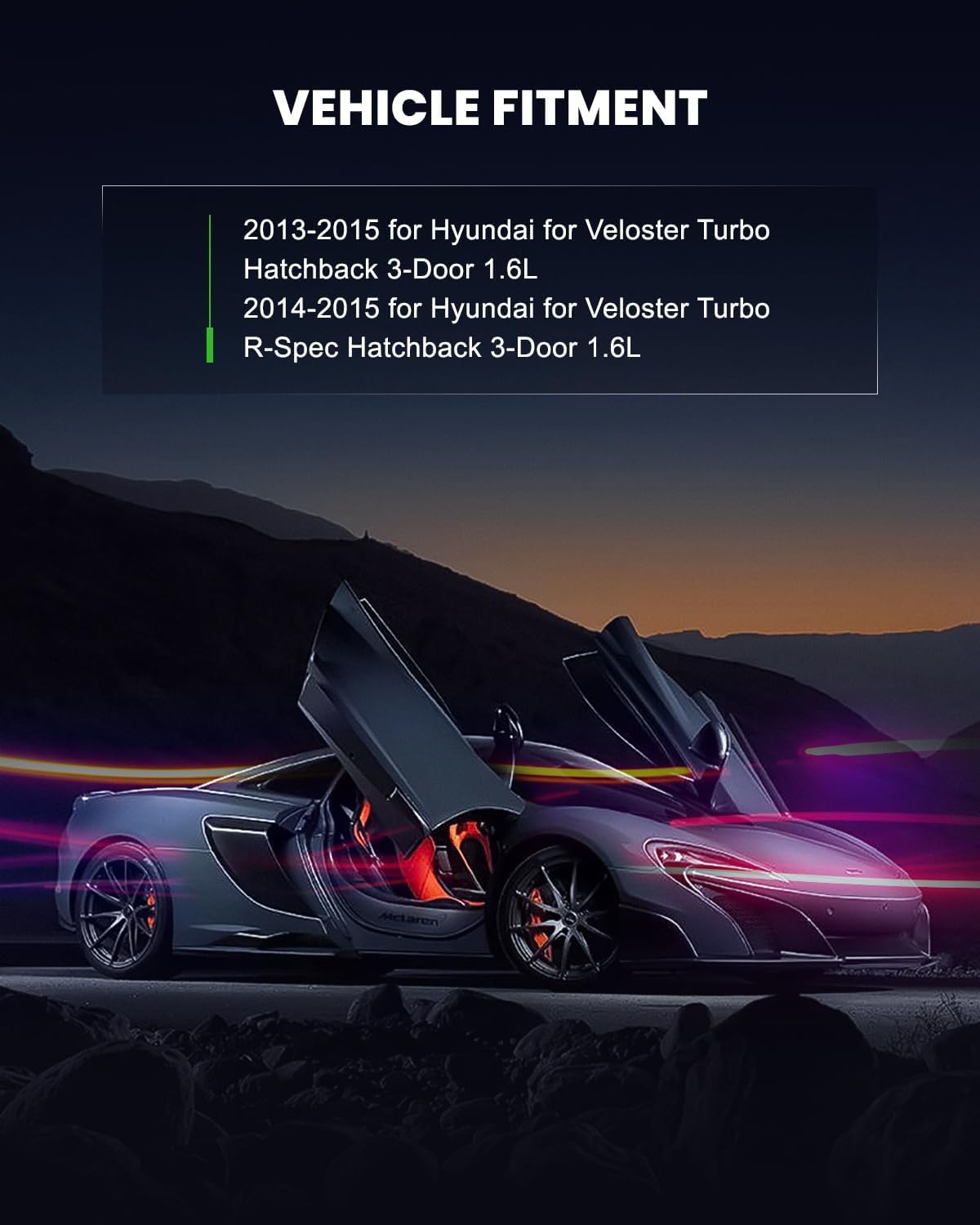 6 Holes SCITOO Fuel Injectors Fit for 2013-2015 for Hyundai for Veloster 1.6L FJ1183,353102B120 4Pcs