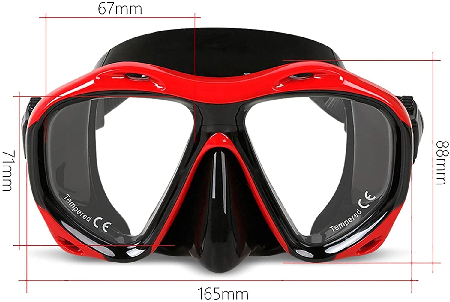 Maschera Integrale per Immersioni, Maschera da Snorkeling, Maschere da Immersione Professionali, Occhiali, Attrezzatura per Sport Acquatici, Snorkeling, Occhiali da Nuoto per Adulti o Bambini