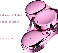 Vista 2 de ATESSON Fidget Spinner Juguete duradero de acero inoxidable con rodamientos de alta velocidad, giros de mano de metal de precisión, EDC TDAH