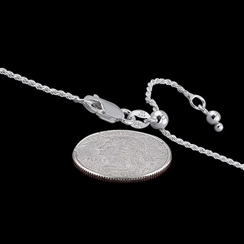 Miniatura 6 de Cadena de plata de ley con corte de diamante maciza italiana 925 de 11mm 15mm 17mm 2mm 25mm