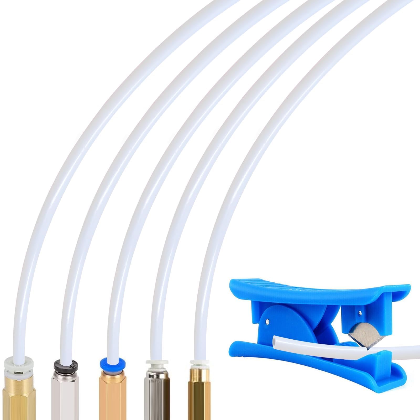 Tuyau PTFE Transparent 5 Mètres Pour Imprimante 3D - Diamètre Intérieur 1 Mm - Neuf Uxcell