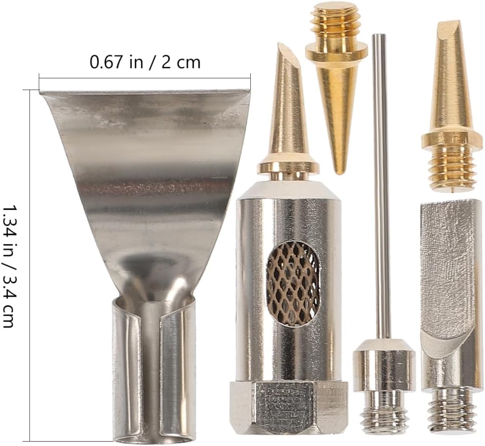 Portable Butane Soldering Iron Tip Gas Welding Kit with Replaceable Heads Lightweight and Pencil Style Torch for Jewelry Soldering and Home Repairs