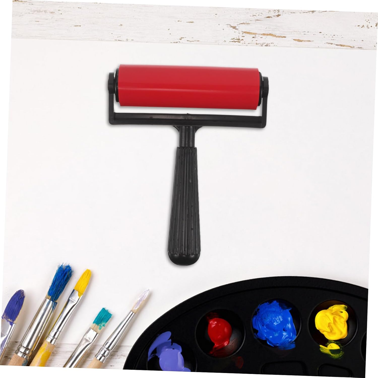 Gel Plate Beginner Printmaking Kit 7x5in Roller Set for Journaling