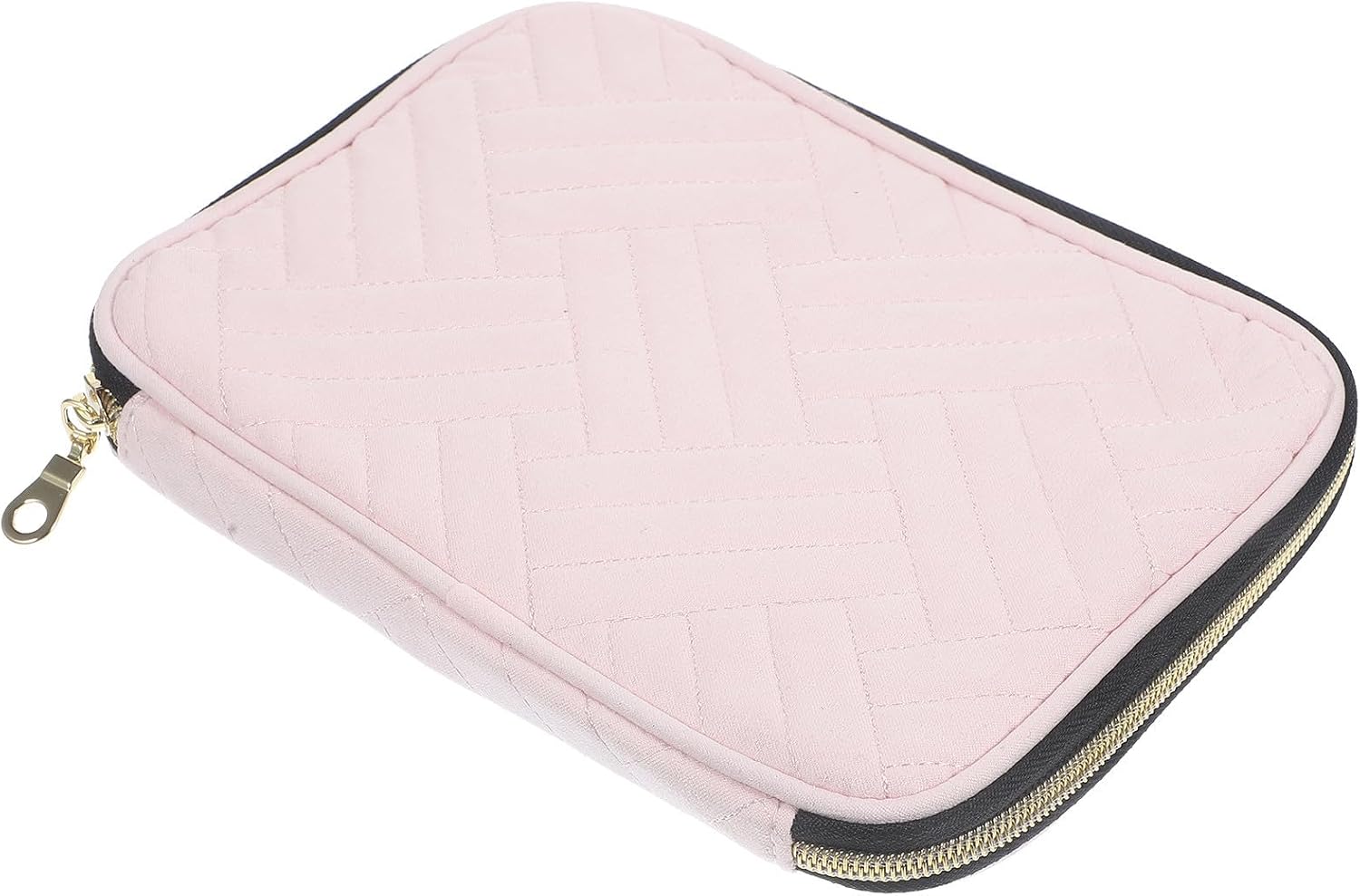 Portable Watchband Storage Bag in Flannel with Zipper for Travel