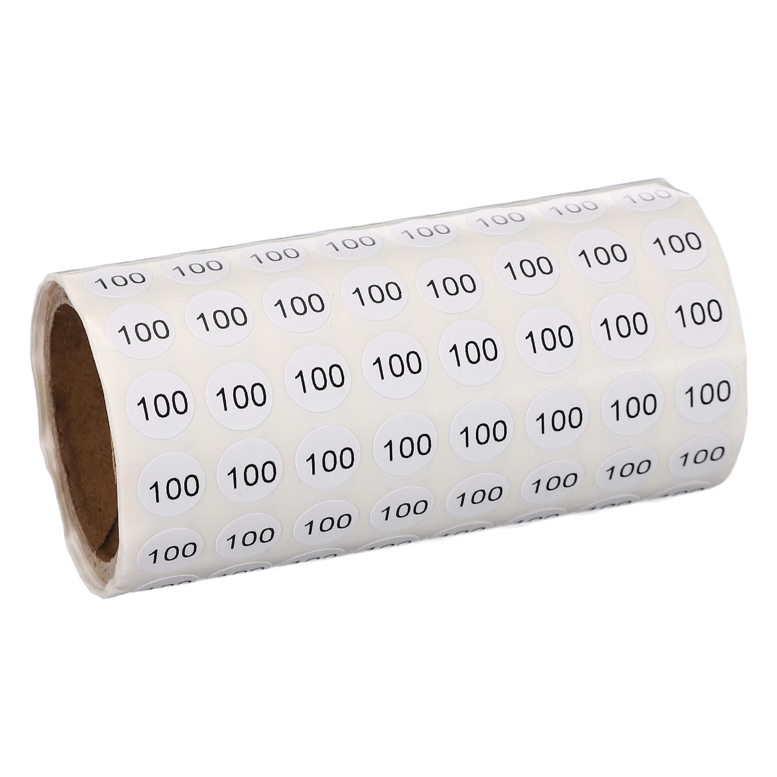 PATIKIL 1000pcs 0.4" Number Stickers, Mini Number 100 Sticker Numbers Labels Round Small Vinyl Self Adhesive Label Circle Decals 1 Roll Dot for Photo Album Poster Organize Inventory, Black