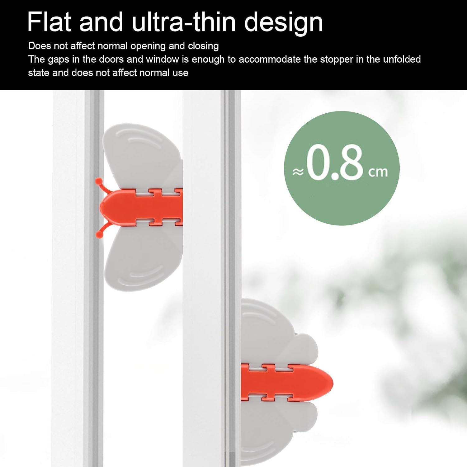 Buerflies Styling Door Window Restrictor Sliding Door Lock Child Security with Unique Design Limit (RED),10 pcs Safety Lock, 10 pcs Safety Lock, Buerflies Styling Door WindoWindow Safty Lock (Red )