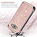 BENTOBEN Galaxy On5 Case,Samsung Galaxy On5 Case,2 in 1 Leather Glitter Bling Hybrid Slim Hard Cover Sparkly Shiny Chrome Shockproof Fully Protective Case for Samsung Galaxy On5/G550T,Rose Gold