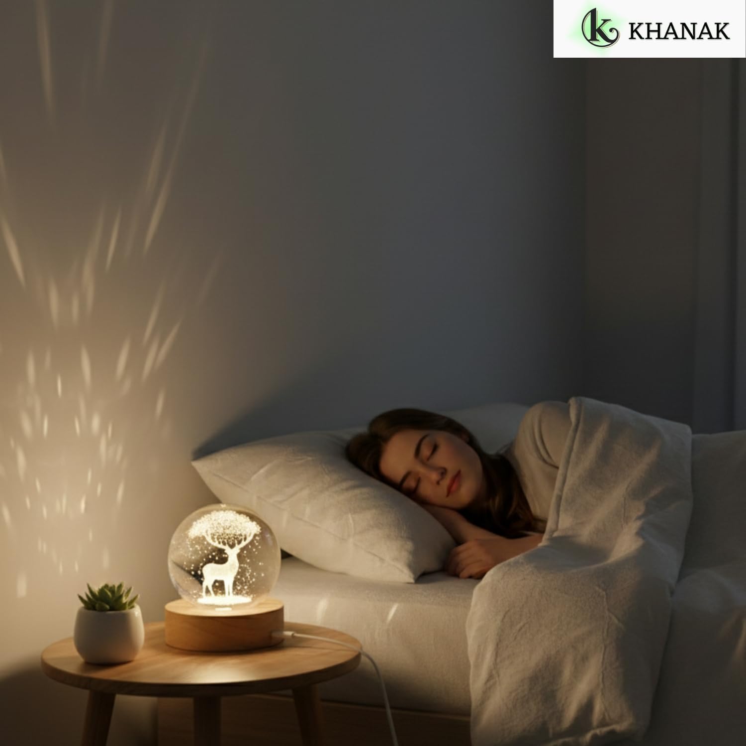 Universe Crystal Ball Night Light - 3D LED Lamp -8
