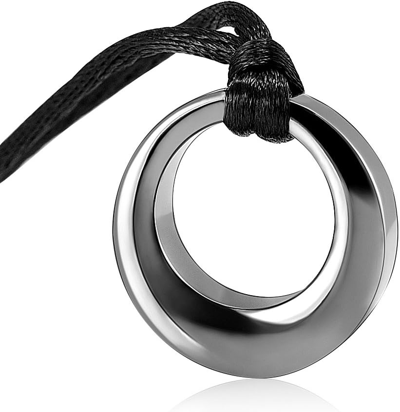Hearbeingt Cremation Jewelry Urn Necklace for Ashes for Women Men, Circle of Life Eternity Memorial Pendant Ash Jewelry