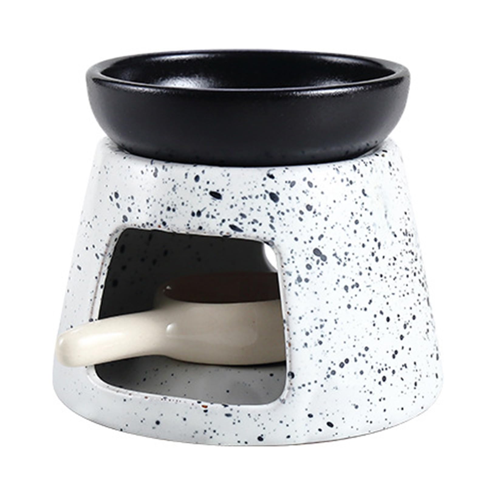 Ceramics Aromatherapies Diffuser for Essential Oil Melts Burners with Bowl and Tealight Spoon for Home Oil Melt Burners