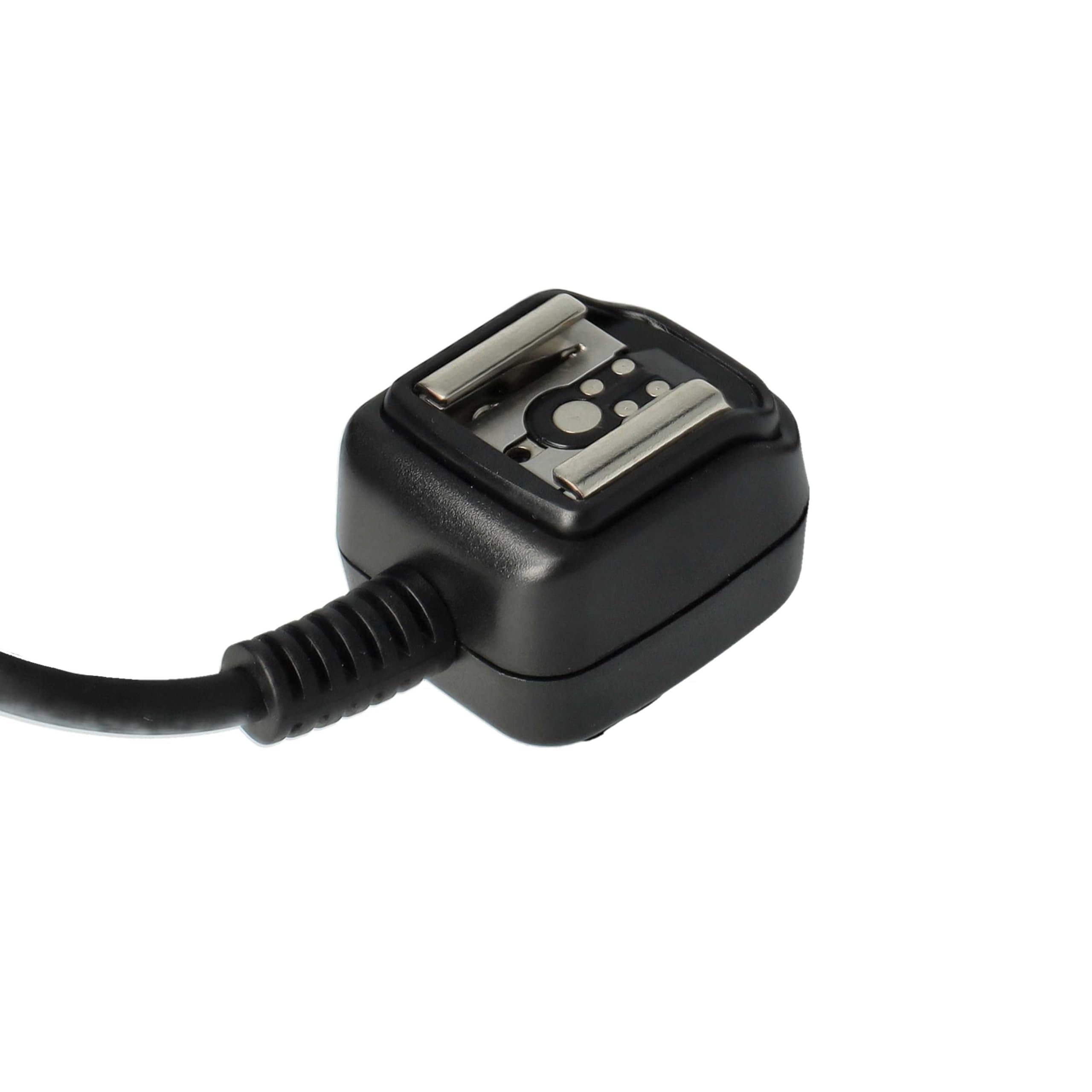 vhbw Câble TTL Compatible avec Panasonic C-5000S, C-5050, C-5060, C-7070, C-8080 Appareil Photo, Flash - Câble de synchronisation, 100cm