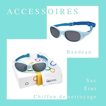 Lunettes De Soleil Bébé ActiveSol - Protection UV400, Polarisées, Caoutchouc Souple 0-24 Mois