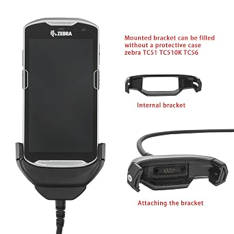 IYOUBOL Tc51 Charger,USB and Charger Cable for Zebra TC51 TC510K TC52 TC56 TC57,5V2A with 6ft Cable PDA Handheld Computer(CBL-TC51-USB1-01)