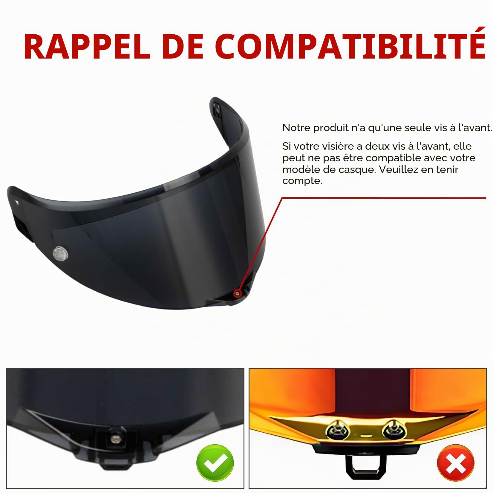 PSLER Visière de Casque pour AGV Pista GP RR Pista GPR CORSA-R RACE 3 RACE 2, Visière Teintée pour Casque Moto Accessoires(Photochromique)