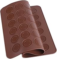 Vista 7 de HEEPDD Alfombrilla de silicona para hornear macarrones, 48 cavidades, macarrones, pastelería, hornear para macarrones, galletas, pan, pastelería