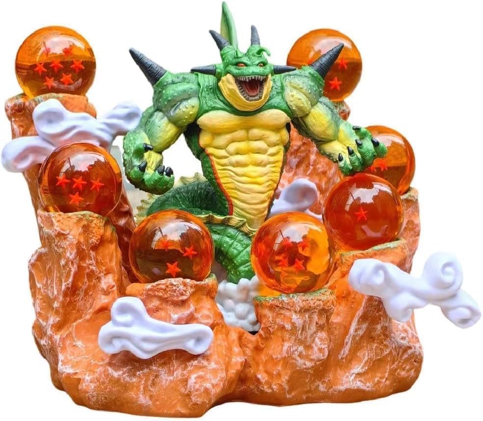 Dragon Resin Anime Figure Set 3.5-4.3cm Crystal 7 Star Dragon Ball Stand Statue Collection Model (Dragon Ball 4.3CM)