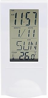 カクセー 時計 温度計付き 置き時計 縦6.7cm×横5.5cm×高さ14.3cm スケルトンクロック PATTO パット PT-03