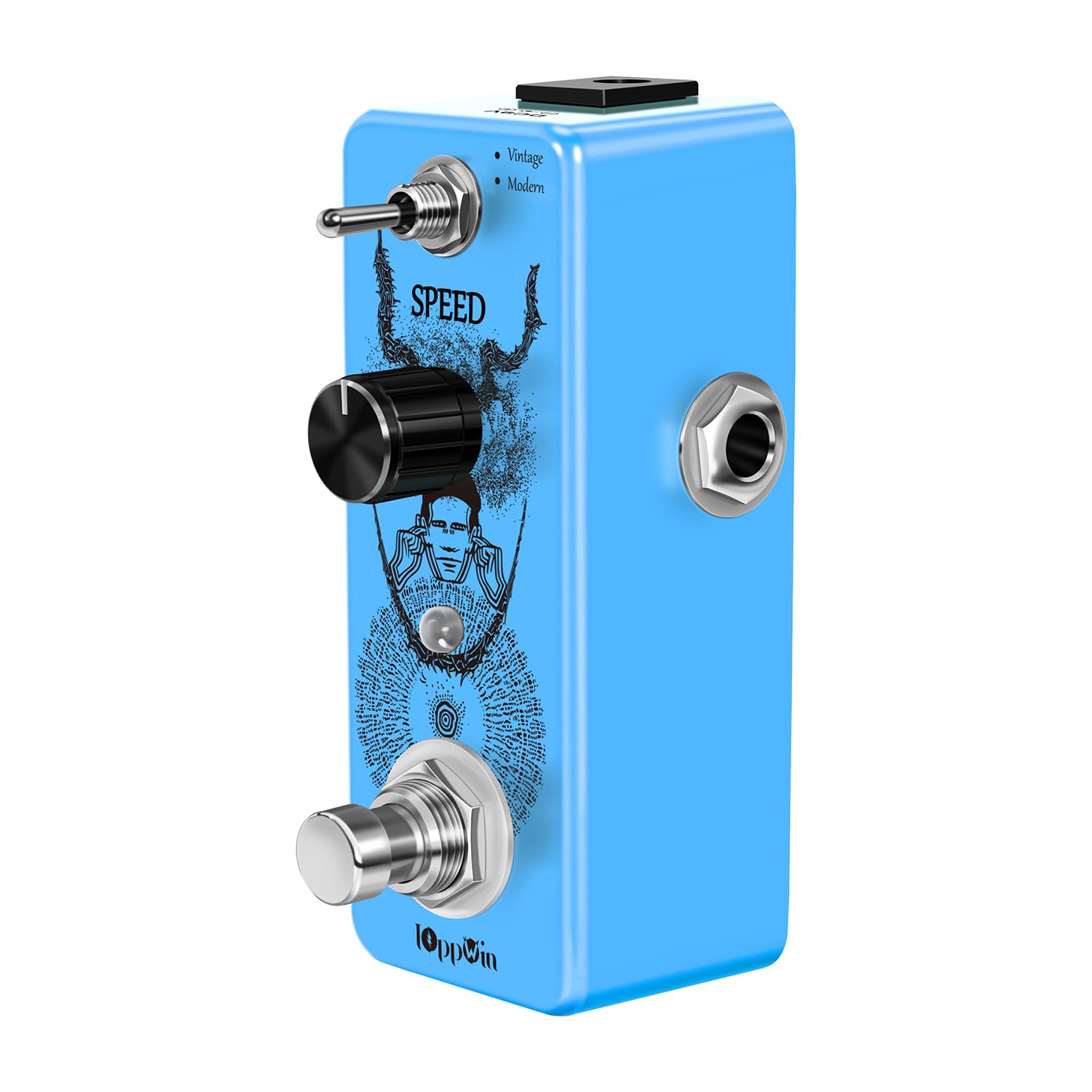 Vintage/Modern Phaser Pedal - Full Analog Klang, 70er Jahre Psychedelic Rock & E-Gitarre Effekt, Metallgehäuse, True Bypass