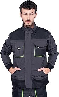 MAZALAT work wear Jaqueta de trabalho para homem, Bolsos multiusos, Jaquetas de segurança S - 3XL, Abrigo homem, Jaqueta de trabalho para profissionais, Roupa de trabalho homem Qualidade OEKO-TEX STANDARD 100