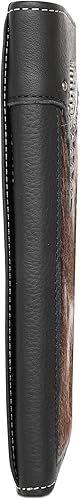 Miniatura 7 de Montana West Western Wallet American Pride Hair-On - Cartera de cuero genuino con herramientas de estrella solitaria, colección floral en relieve