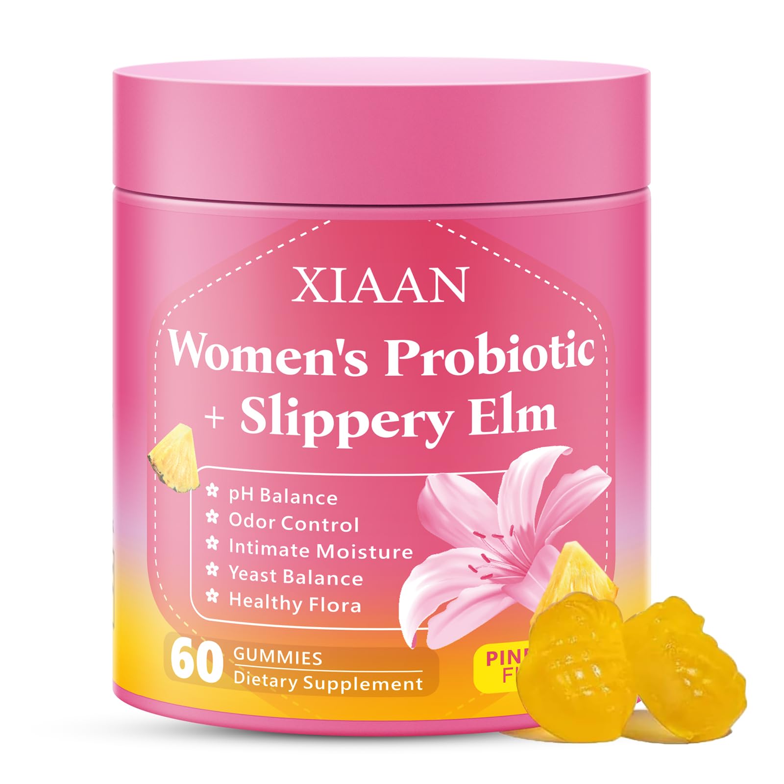 Amazon.com: XIAAN Women Probiotic Slippery Elm Gummies, Her Juicy