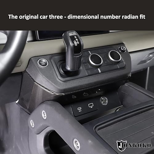 Miniatura 10 de JONKOKO Consola central de coche para estilo de automóvil, panel de rodilla y codo, cubierta lateral, accesorios de decoración para Land Rover