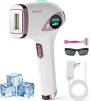 Depilador a Laser IPL MLAY T4 com Resfriamento, Aprovado pela ANVISA, Luz Pulsada para Uso Doméstico, Redução Visível de Pelos com Uso Contínuo, Unissex, para Rosto, Axilas e Corpo, Bivolt