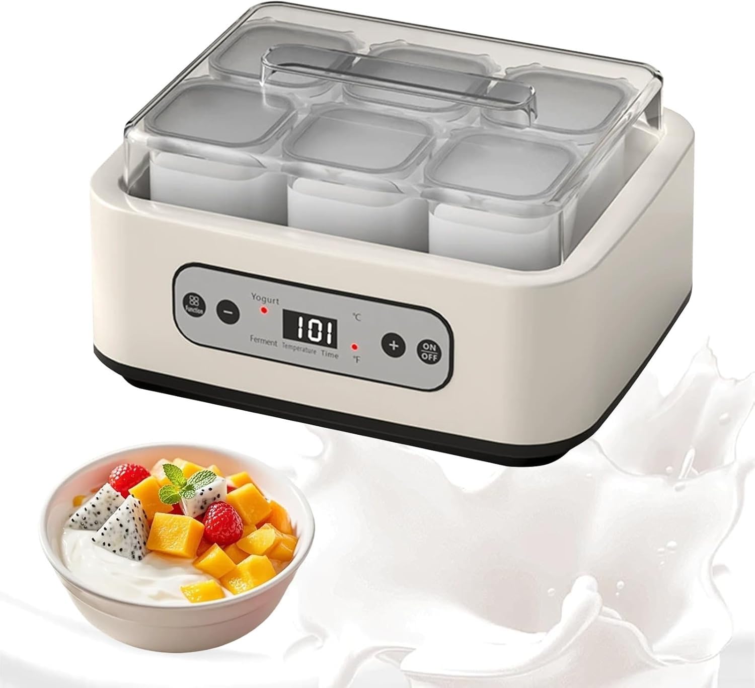 Yogurtiera Automatica 1.5L con Timer e Controllo Temperatura