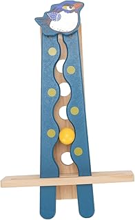 Fdit Wooden Ball Drop Toy, Interactive Stress Reliever Puzzle Game for Kids and Adults, Beech Wood Tabletop Toy for ChildChild Interaction