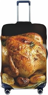 Luggage Cover Elastic Suitcase Covers Roast Chicken Hen Farm Luggage Cover Washable Baggage Covers Anti-Scratch Suitcase Protector Carry On Luggages Sleeves for Travel Large