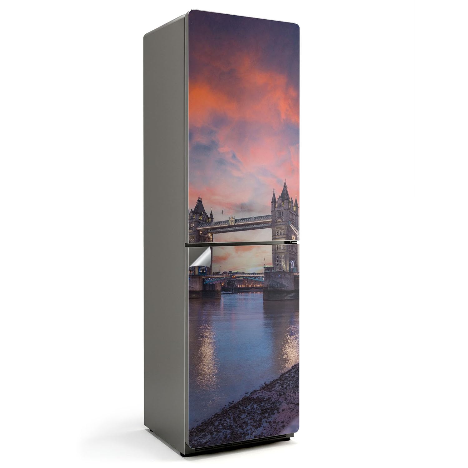 Décalcomanie Couvrant Entièrement Frigo Cuisine Sticker Londres