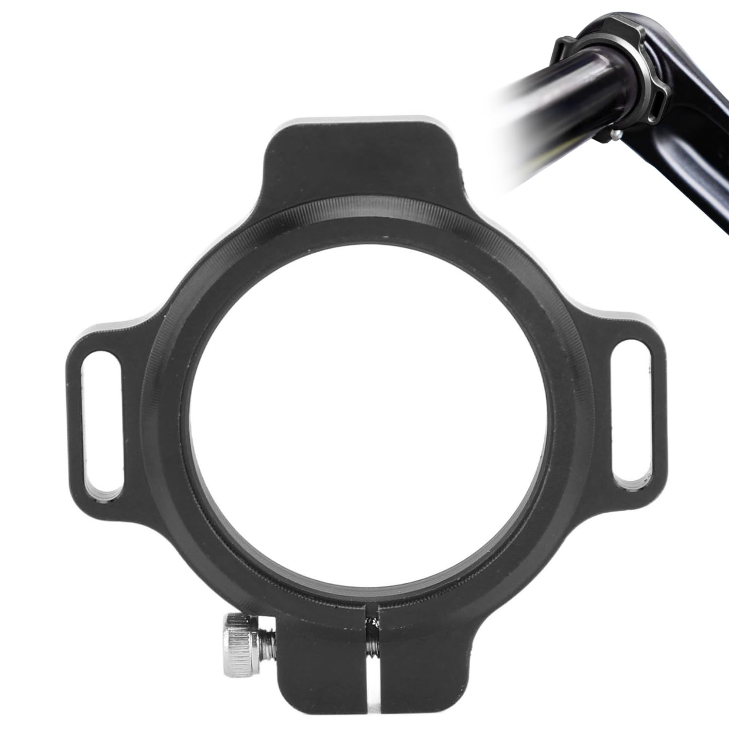 Precargador de Manivela Ajustador de Plato de Bicicleta de Aleación de Aluminio Husillo 28,99 mm Anillo Roscado Negro