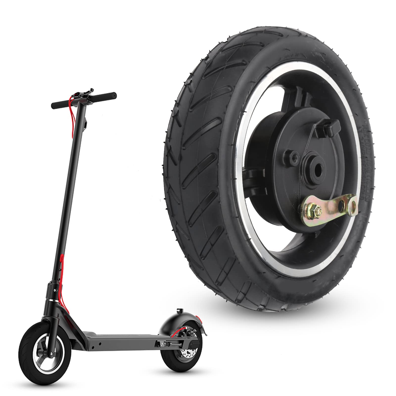 E Scooter Reifen, Elektroroller Vorder Hinterrad, Schlauch mit Trommelbremse, 8,5 Zoll Ersatzr?der Zubeh?r f¨¹r Elektroroller