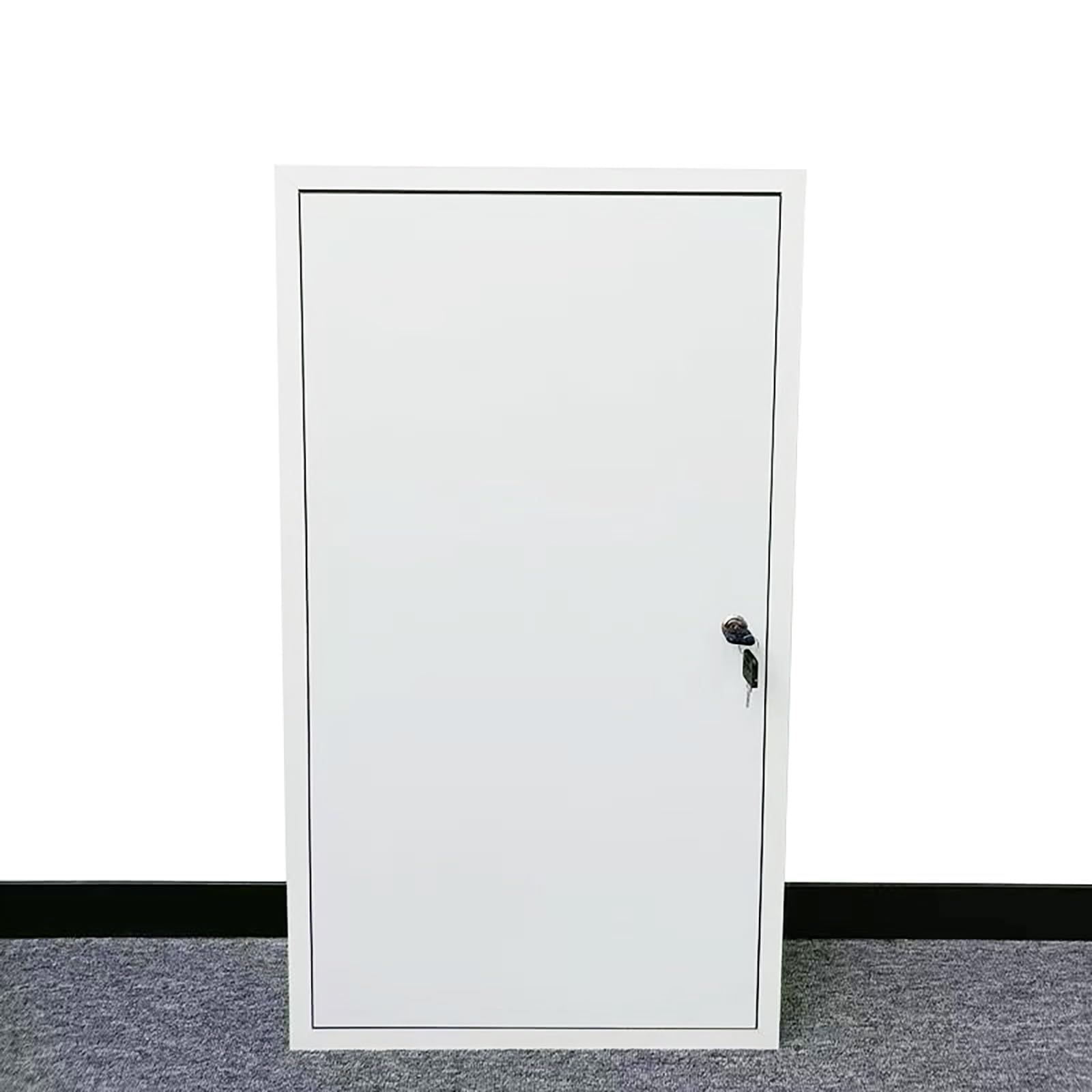 Panel de acceso de metal resistente con cerradura para puerta de ático, cubierta de escotilla de pared de fontanería, eje de servicio de descarga de fontanería, 16 x 22 pulgadas, 18 x 32 pulgadas, 22