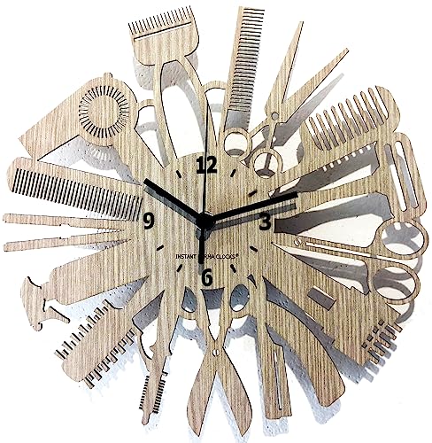 Instant Karma Clocks, Oak, diameter 12inch