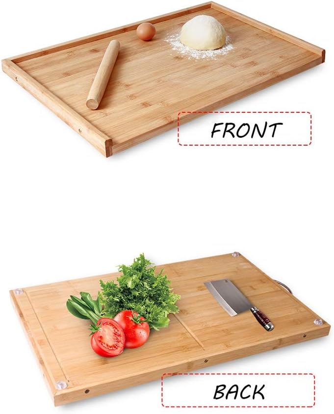 Multifunctional Double Sided Cutting Board for Kitchen Unique Color 60x39x1.6 cm Home Essential Non Slip Edge Durable Ideal for Food Prep & Chopping