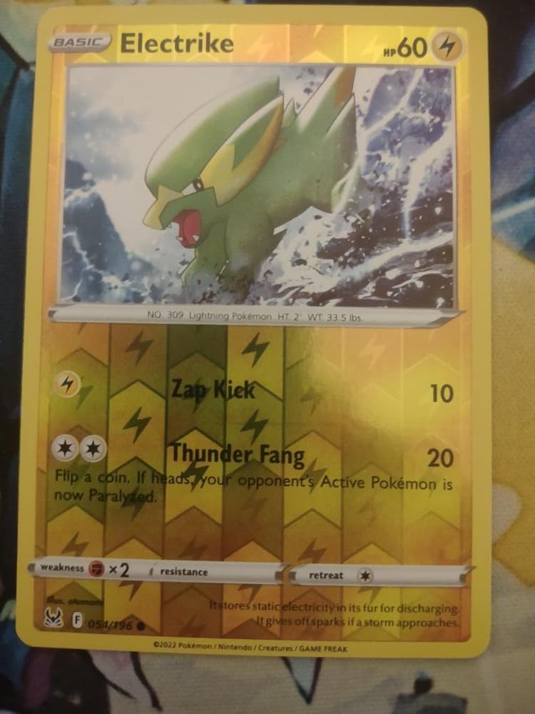 Electrike REVERSE HOLO Lost Origin 054/196 reverse holofoil at Amazon's  Entertainment Collectibles Store